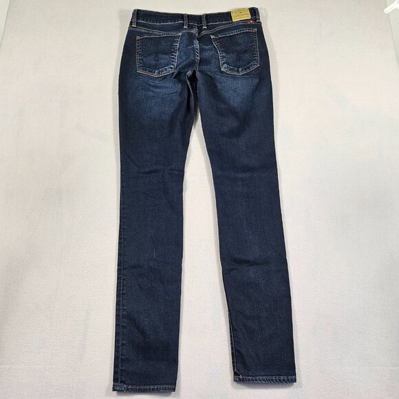 Lucky Brand Jeans Womens 8/29 Long Blue Denim Leyla Skinny Mid Rise - Picture 3 of 13